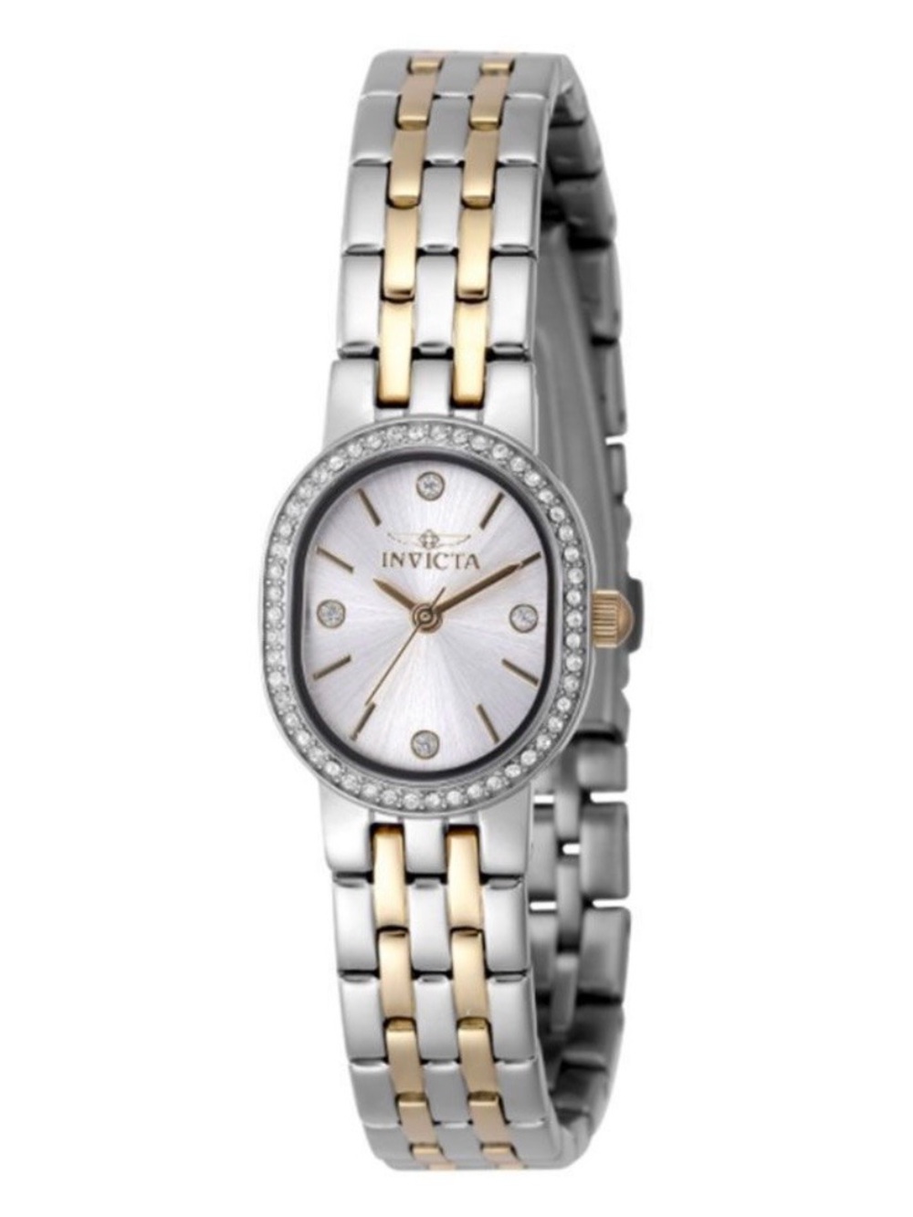 Invicta Angel 20mm White Dial Two-tone Stainless Steel Bracelet Quartz Watch